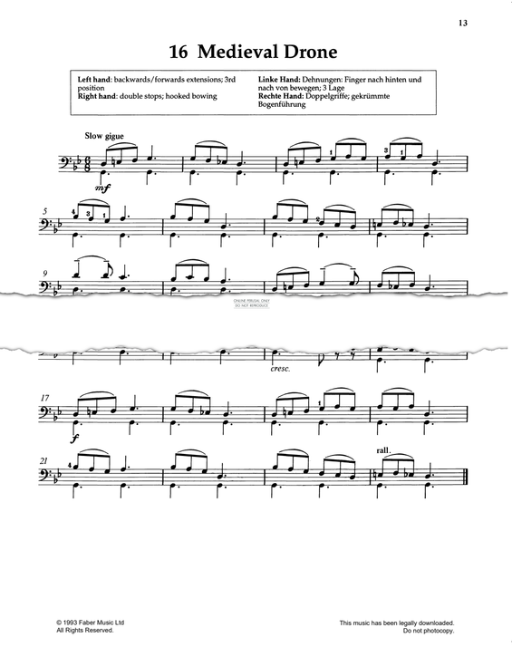 Produktgalerie: Seite 1 von 1 Medieval Drone, Pat Legg, Violoncello