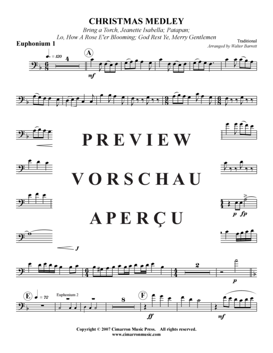Product gallery: Page 6 of 17 Weihnachts-Medley 4 Stücke , , (Tuba Quartet: 2x Baritone, 2xTuba)