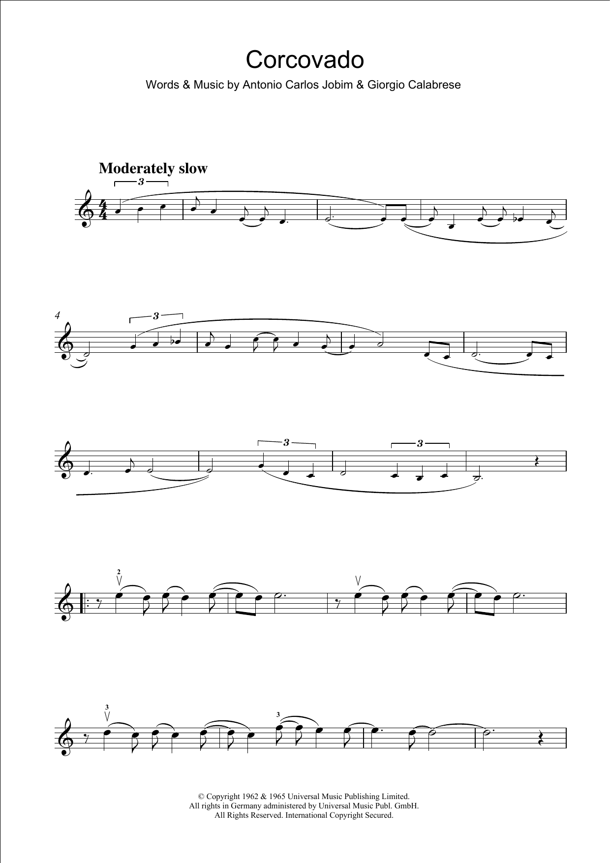 Product gallery: Page 1 of 1 Corcovado (Quiet Nights Of Quiet Stars), Antonio Carlos Jobim