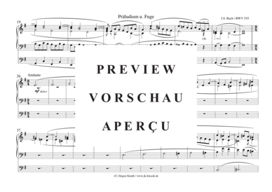 gallery: Präludium u. Fuge BWV 555 , , (Orgel Solo)
