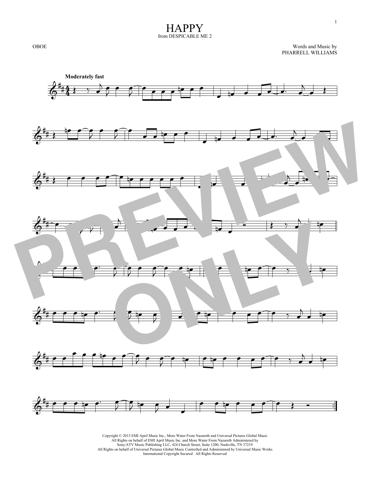 Produktgalerie: Seite 1 von 1 Happy, Pharrell Williams, Oboe