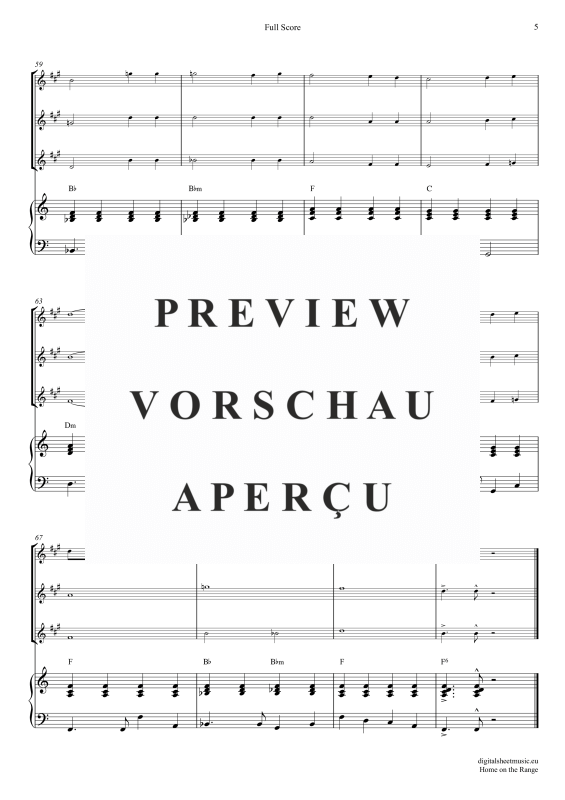 gallery: Home On The Range, American Folk Song, (Saxophon Trio AAA(T) + Klavier)