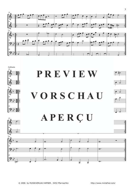 Produktgalerie: Seite 6 von 11 Intrade - Pavana - Galliarda, , (Blechbläser Quintett)