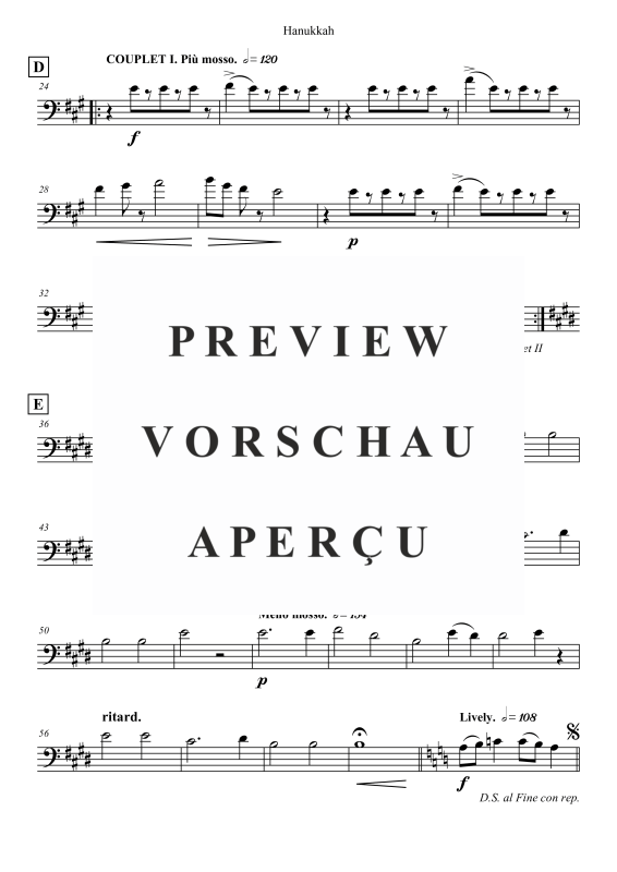 Produktgalerie: Seite 6 von 6 Hanukkah, , Kontrabass und Klavier