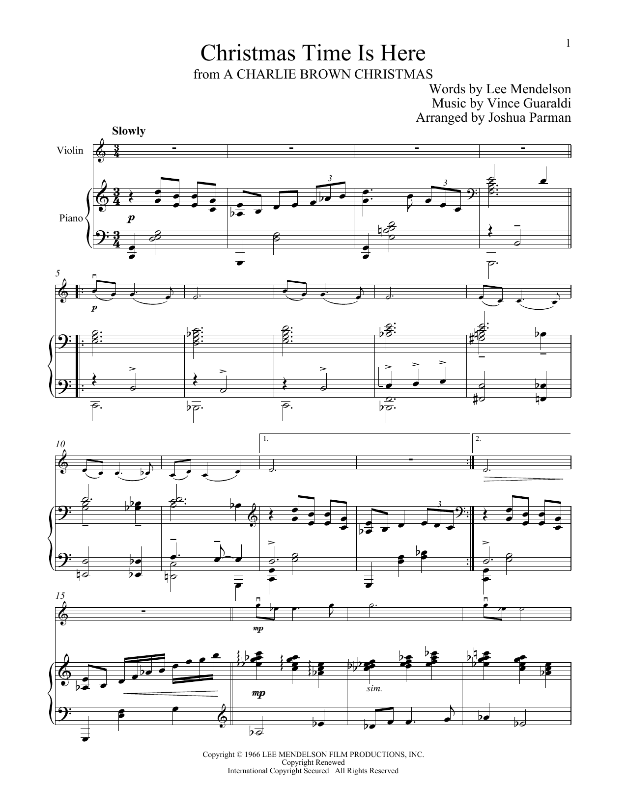 Product gallery: Page 1 of 1 Christmas Time Is Here, Vince Guaraldi