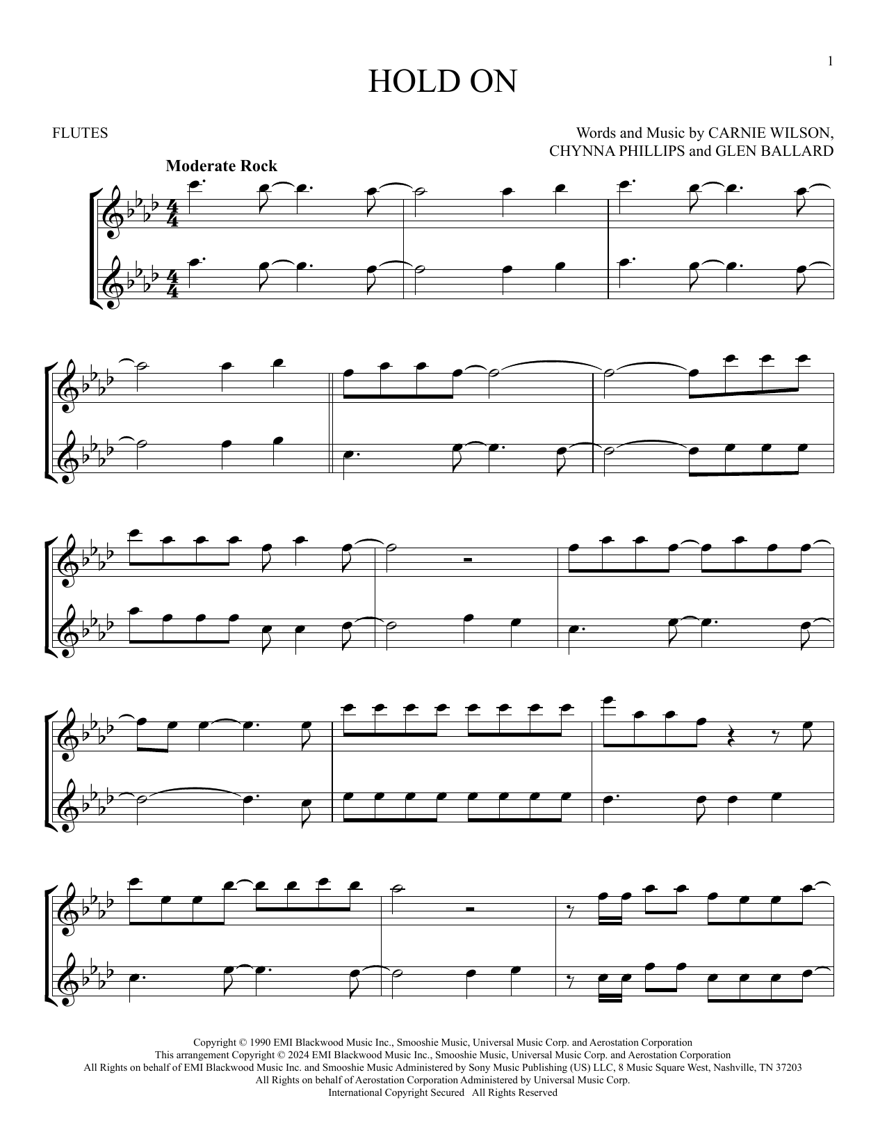 Product gallery: Page 1 of 1 Hold On, Wilson Phillips