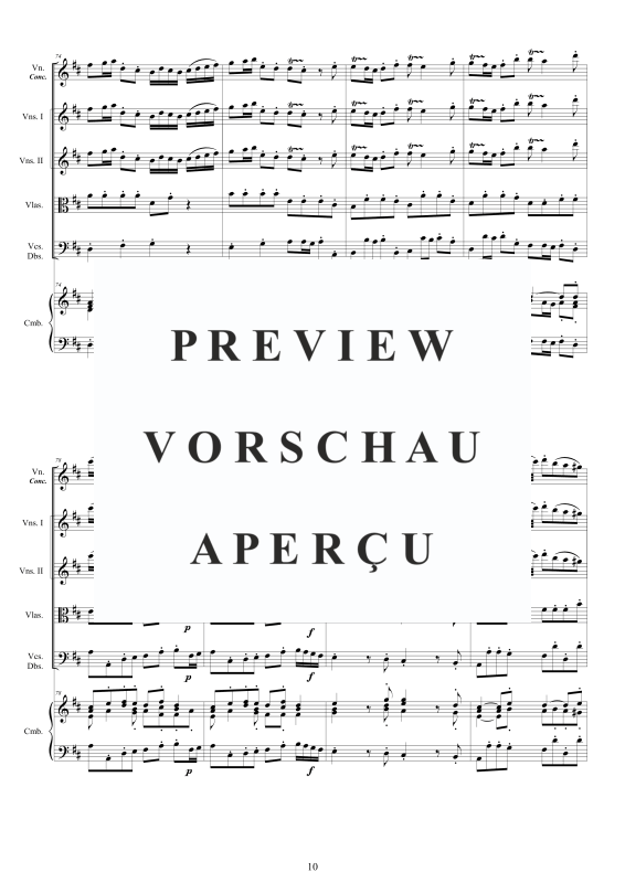 Produktgalerie: Seite 11 von 11 Concerto No.7 in D-Dur Op.9 for, , Violine concertante, Streicher Ensemble und Cembalo BC