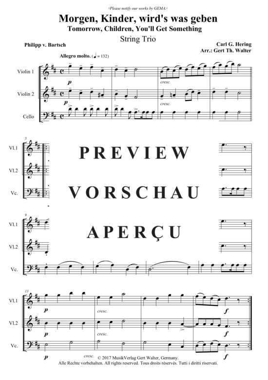 Produktbild zu: Morgen, Kinder, wird´s was geben Carl G. Hering