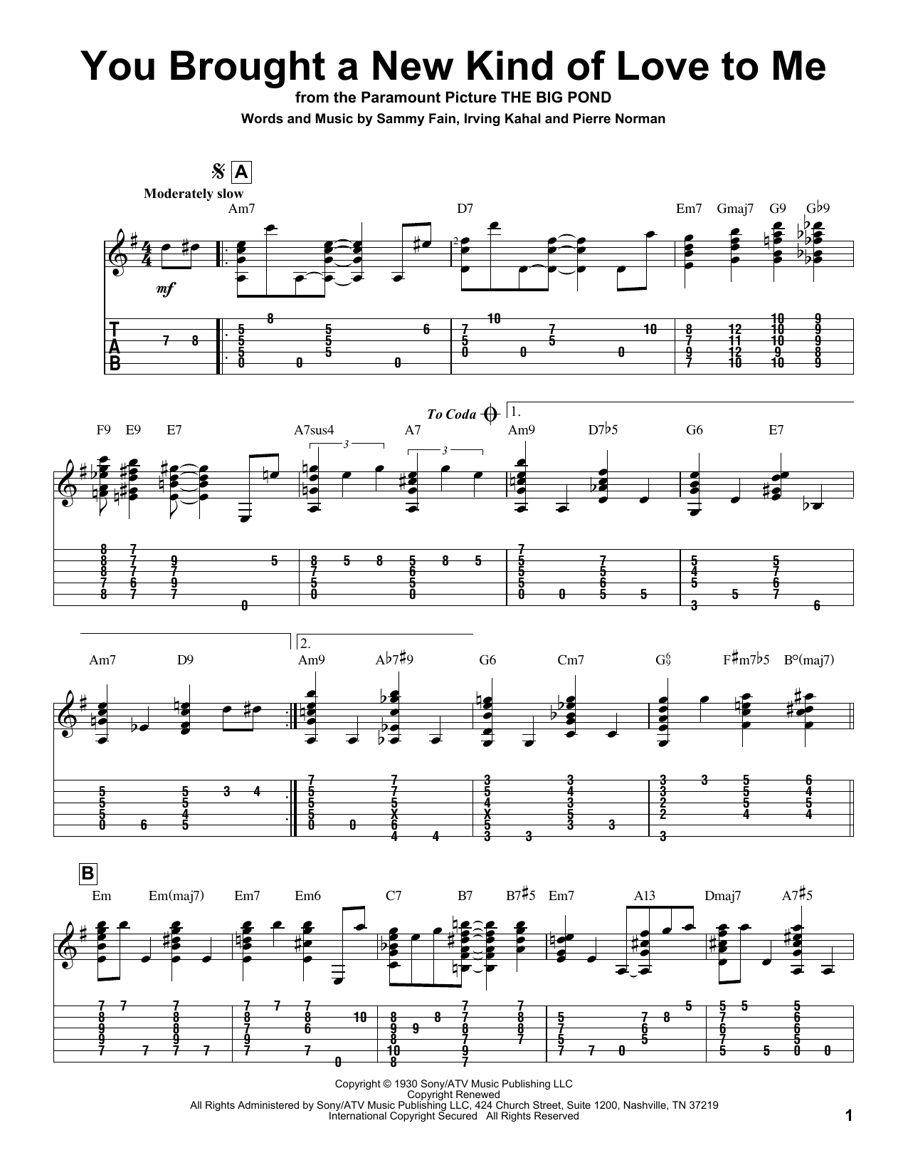 Produktbild zu: You Brought A New Kind Of Love To Me