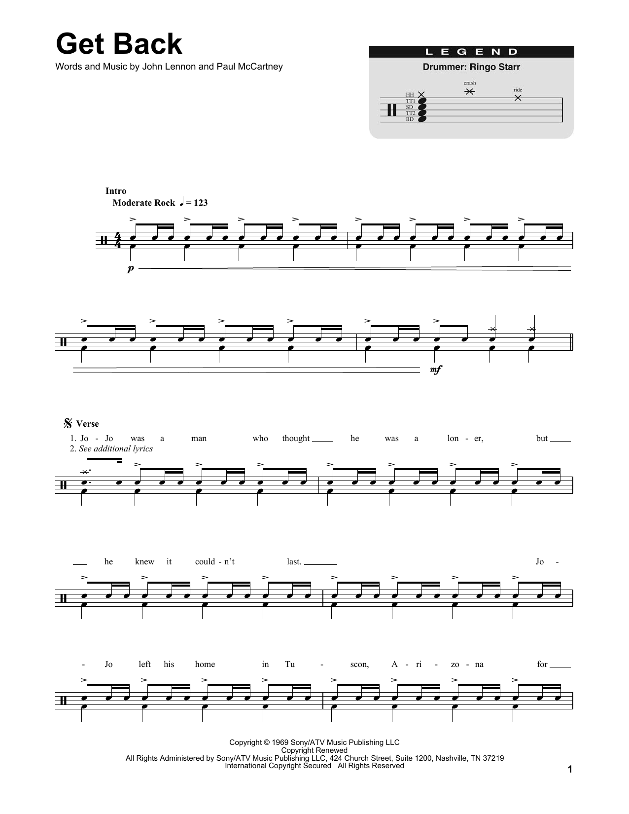 Product gallery: Page 1 of 1 Get Back, The Beatles