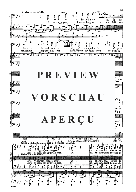 Produktgalerie: Seite 2 von 6 Vi ravviso o luoghi ameni, , Bass und Klavier