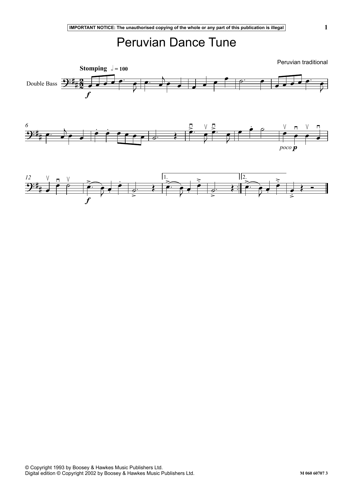 Product gallery: Page 1 of 1 Peruvian Dance Tune, Peruvian Traditional