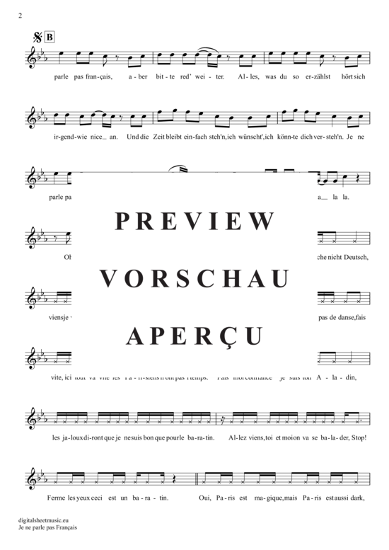 Produktgalerie: Seite 3 von 5 Je Ne Parle Pas Francais , Namika, (Oboe)