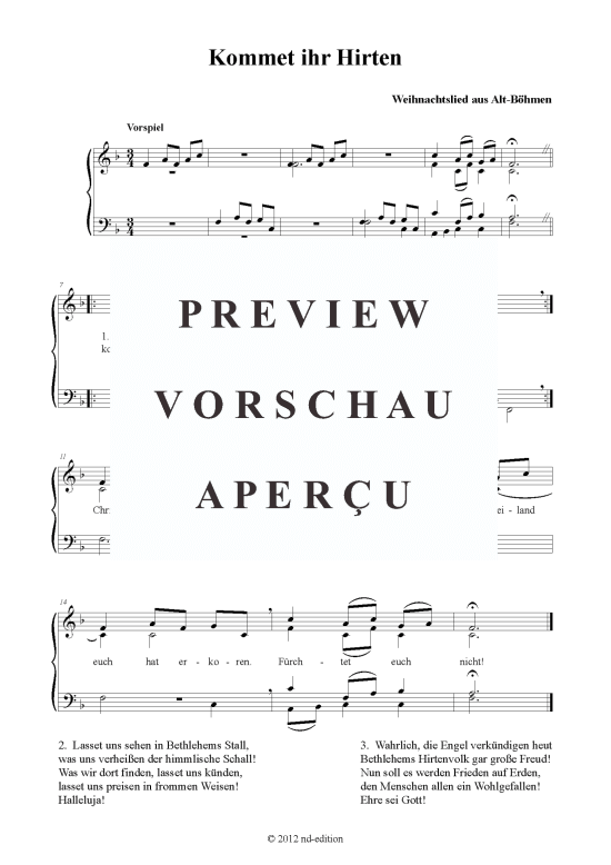 gallery: Kommet ihr Hirten , , (Gemischter Chor)