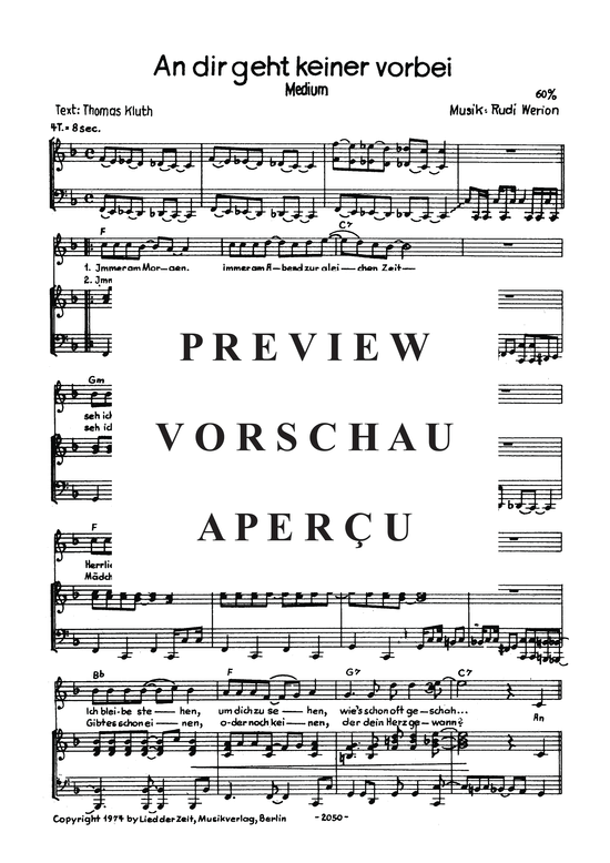 Product gallery: Page 4 of 4 An dir geht keiner vorbei , , Piano and Voice