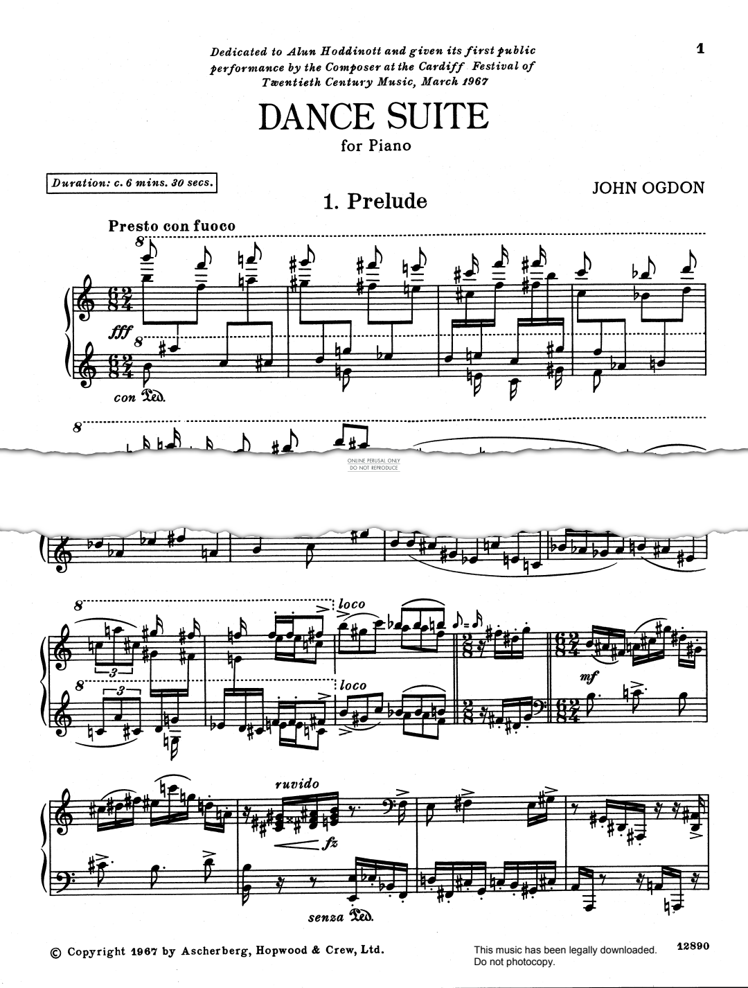 Produktbild zu: Prelude (from 'Dance Suite')