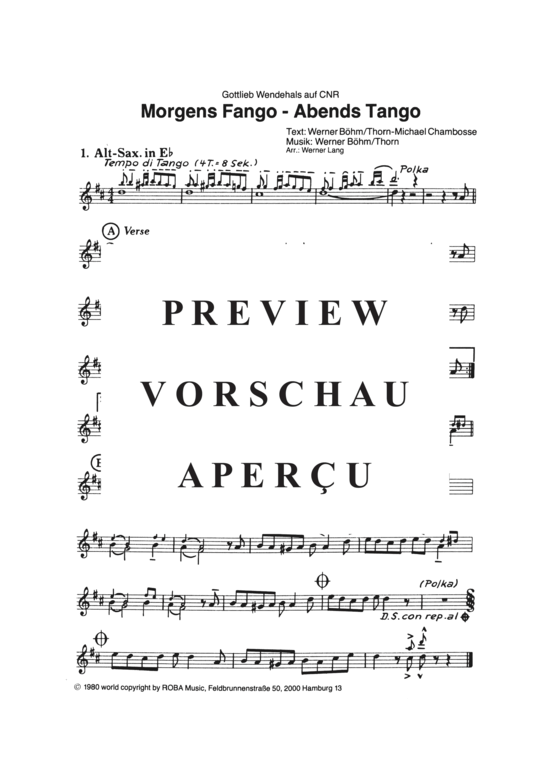 Produktgalerie: Seite 12 von 16 Morgens Fango - abends Tango , Wendehals, Gottlieb, (Combo-Band)