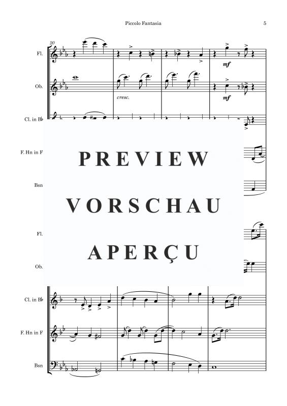 gallery: Serenade C-Moll, , Holzbläserquartett