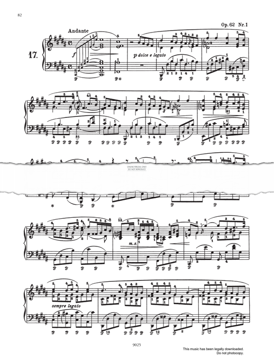 Produktgalerie: Seite 1 von 1 Nocturne in B Major Op.62 No.1, Frederic Chopin, Klavier