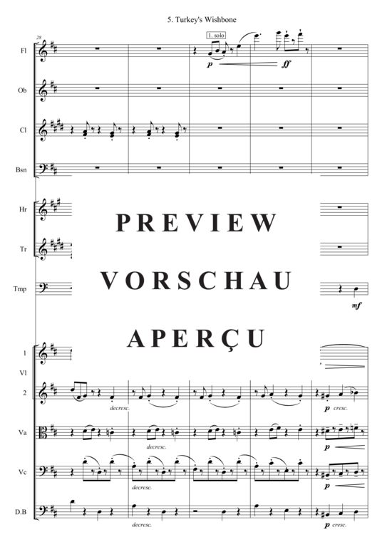 gallery: Turkey´s Wishbone (Kammer Orchester) , , (Bläser, Streicher + Pauken)