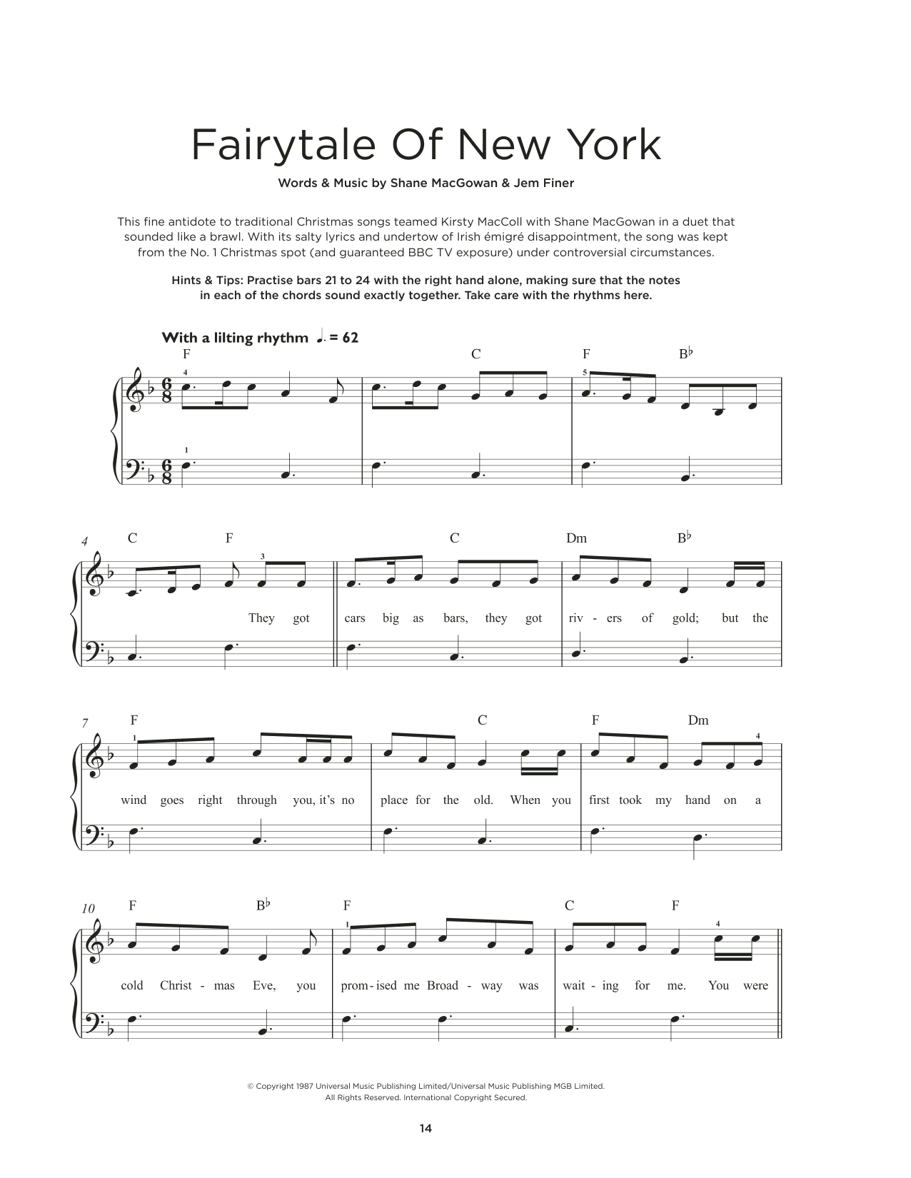 Produktbild zu: Fairytale Of New York