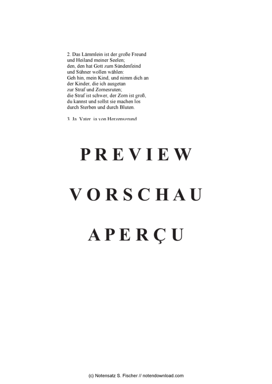 Product gallery: Page 3 of 3 Ein Lämmlein geht und trägt die Schuld , , (mixed choir)