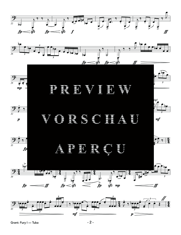 Product gallery: Page 6 of 11 Three Furies, , (Tuba Solo)