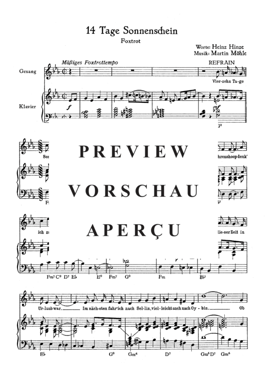 Product gallery: Page 4 of 4 14 Tage Sonnenschein , , Piano and Voice