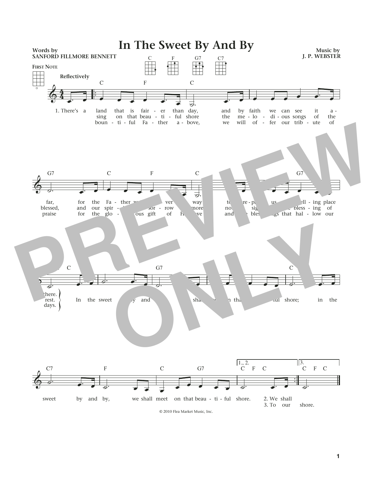 Product gallery: Page 1 of 1 Sweet By And By (from The Daily Ukulele) (arr. Liz and Jim Beloff), Sanford Fillmore Bennett