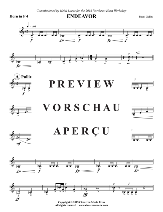 Product gallery: Page 14 of 18 Endeavor , , (Horn Octet)