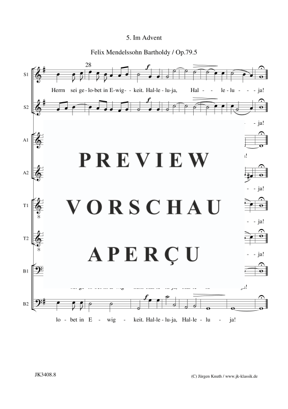 Product gallery: Page 17 of 17 Im Advent Op.79.5  , , (Mixed choir SS/AA/TT/BB)