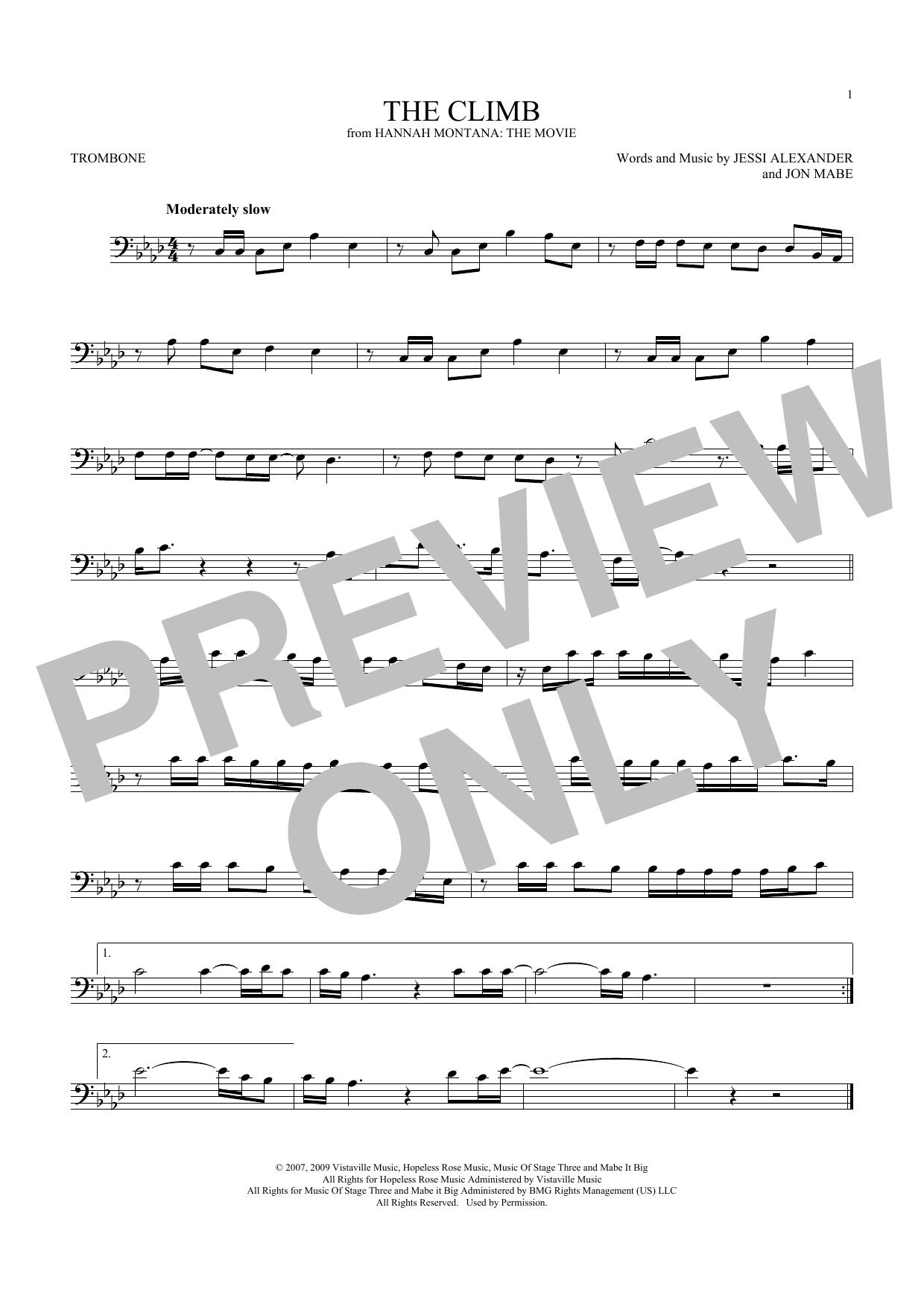 Product picture to:  The Climb (from Hannah Montana: The Movie) - Miley Cyrus