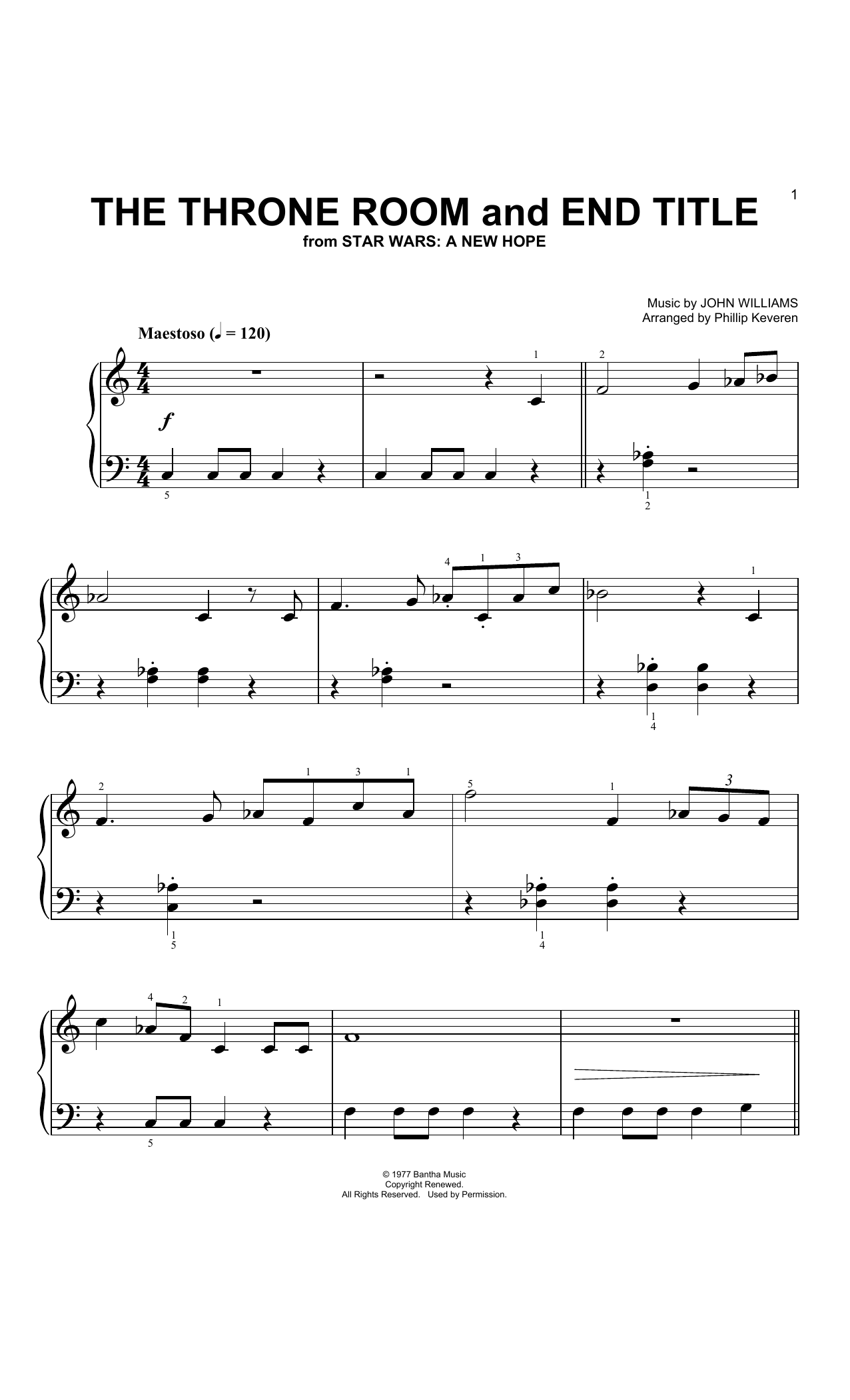 Product picture to: Throne Room and Finale (arr. Phillip Keveren)