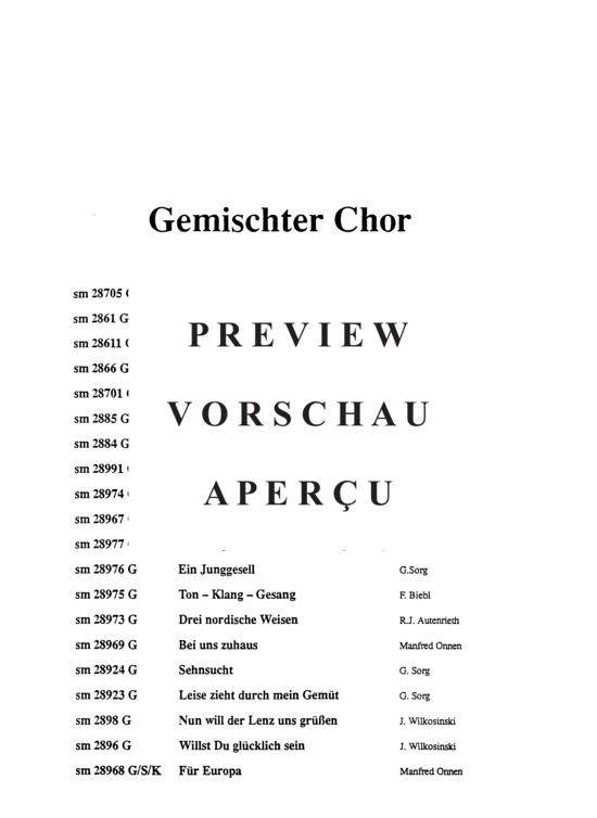 Product gallery: Page 6 of 6 Für Europa , , (soprano solo, mixed choir + piano), score