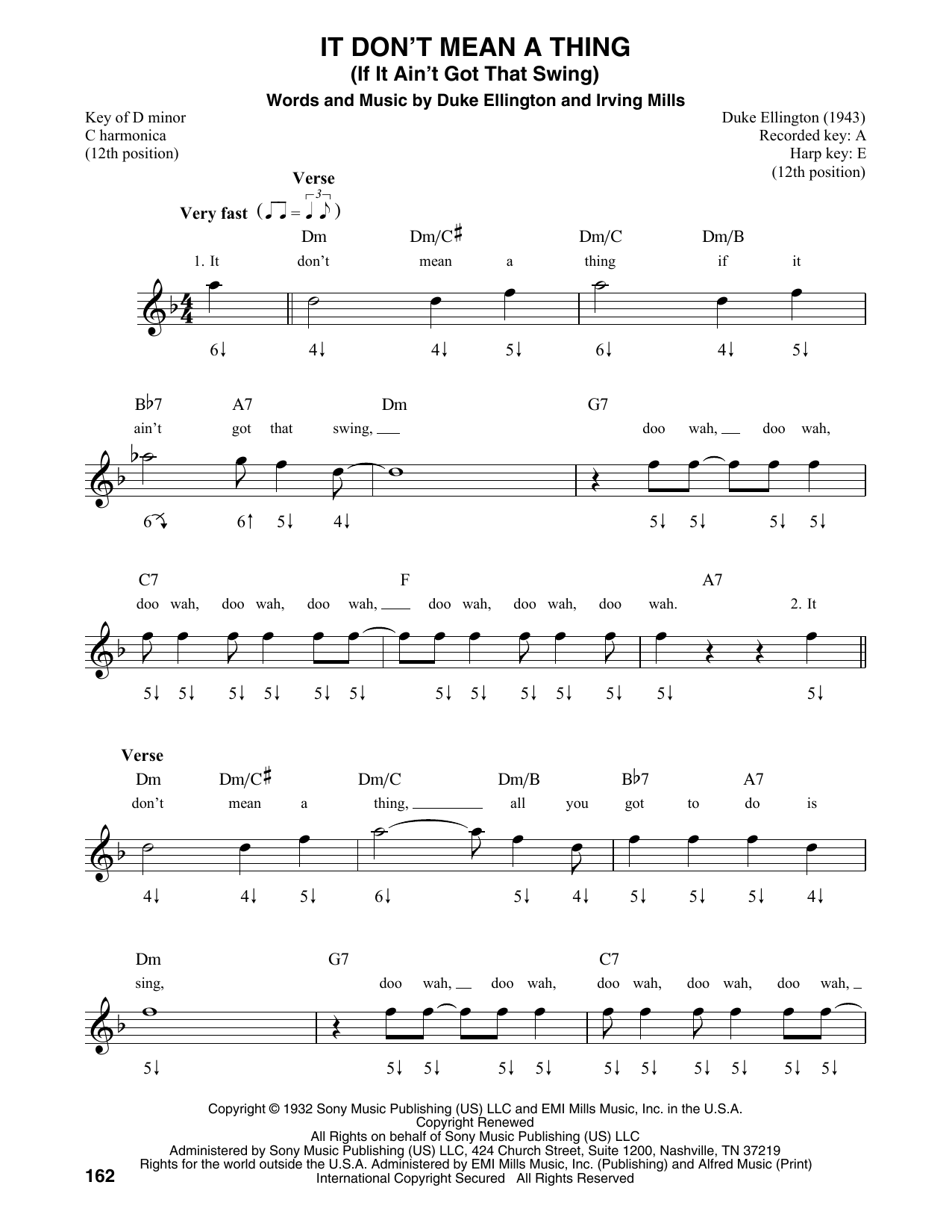 Product gallery: Page 1 of 1 It Don't Mean A Thing (If It Ain't Got That Swing), Duke Ellington