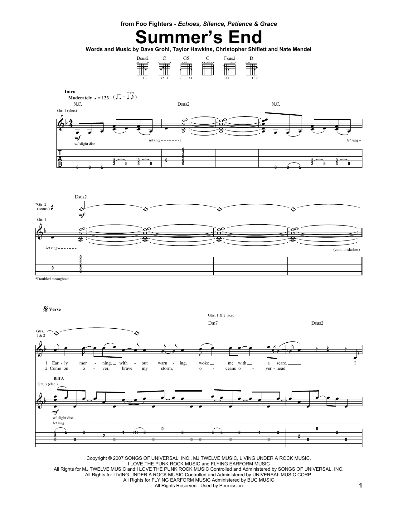 Product gallery: Page 1 of 1 Summer's End, Foo Fighters