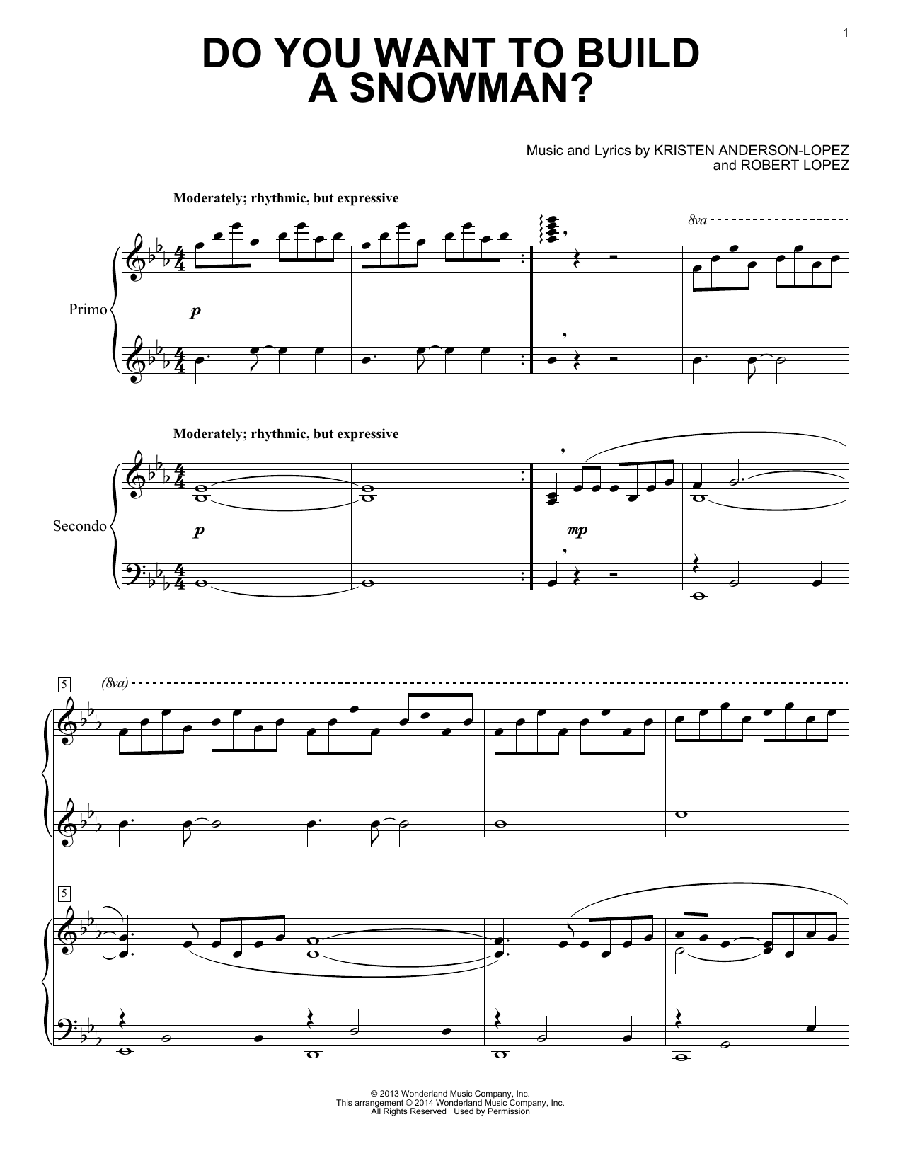 Produktbild zu: Do You Want To Build A Snowman? (from Frozen)