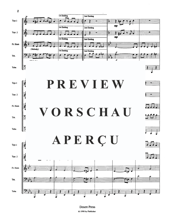Produktgalerie: Seite 4 von 11 Cajun City Rag, , Blechbläserquintett