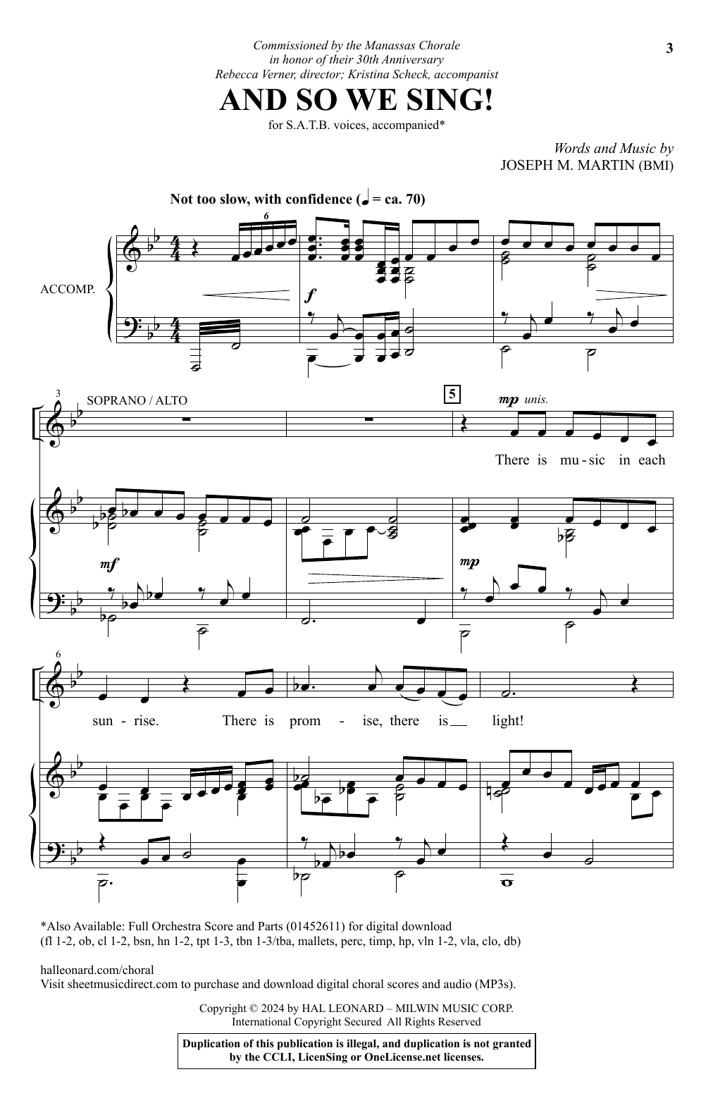 Product picture to: And So We Sing!