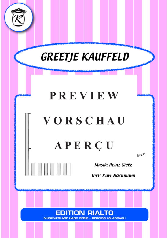 Produktgalerie: Seite 2 von 4 Sunday-Melody , Kauffeld, Greetje, Klavier und Gesang