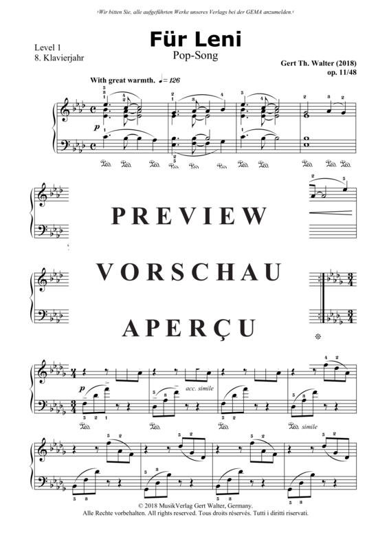 Produktgalerie: Seite 2 von 3 Für Leni , , Klavier Solo