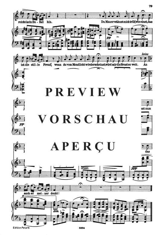 Product gallery: Page 4 of 4 Am Fenster D.878, , High Voice and Piano