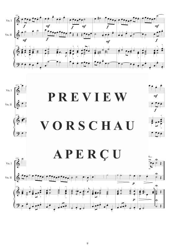 Produktgalerie: Seite 10 von 11 Trio Sonata No.5 in C-Dur Op.1, , 2 Violinen und Cembalo