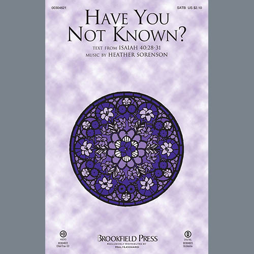 cover: Have You Not Known?, Heather Sorenson