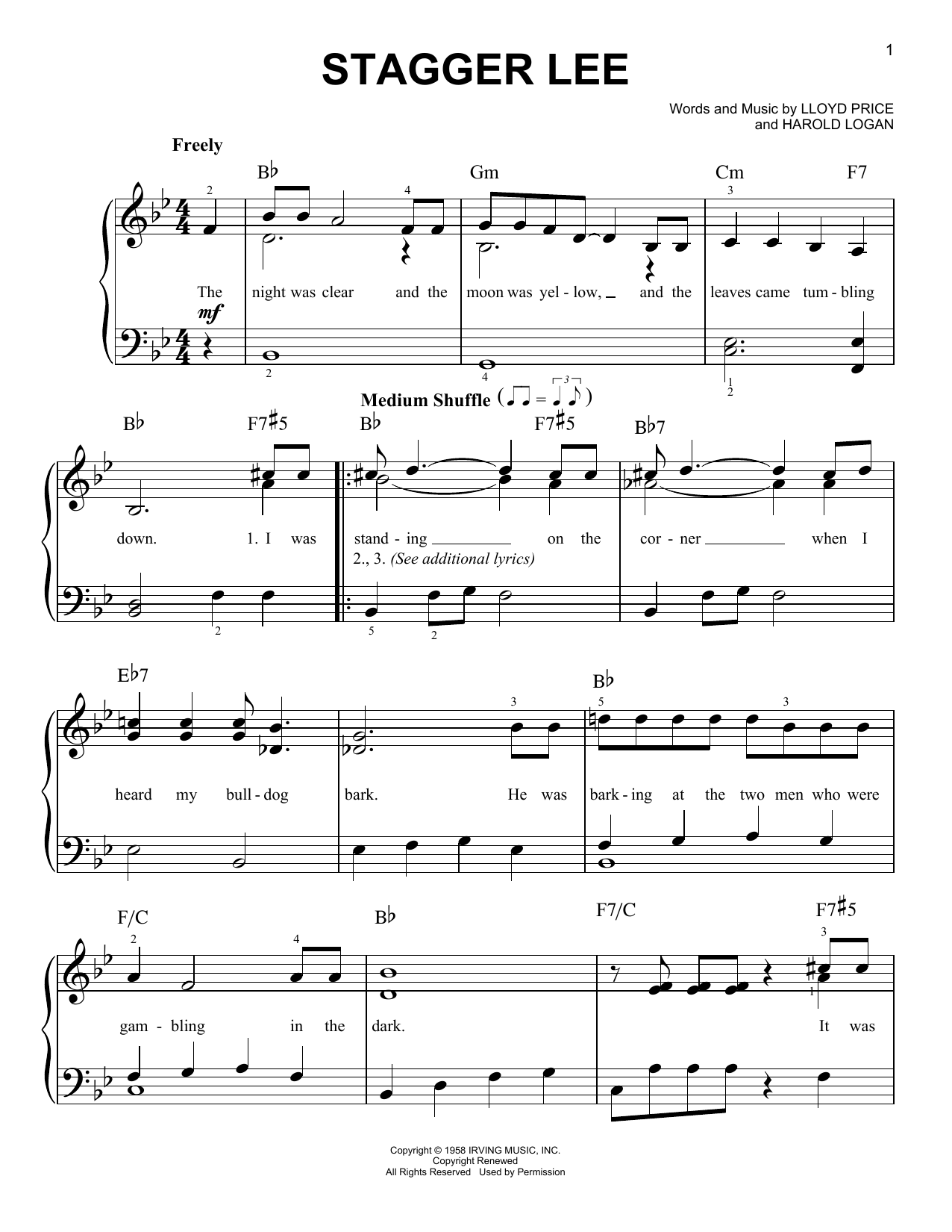 Produktbild zu: Stagger Lee
