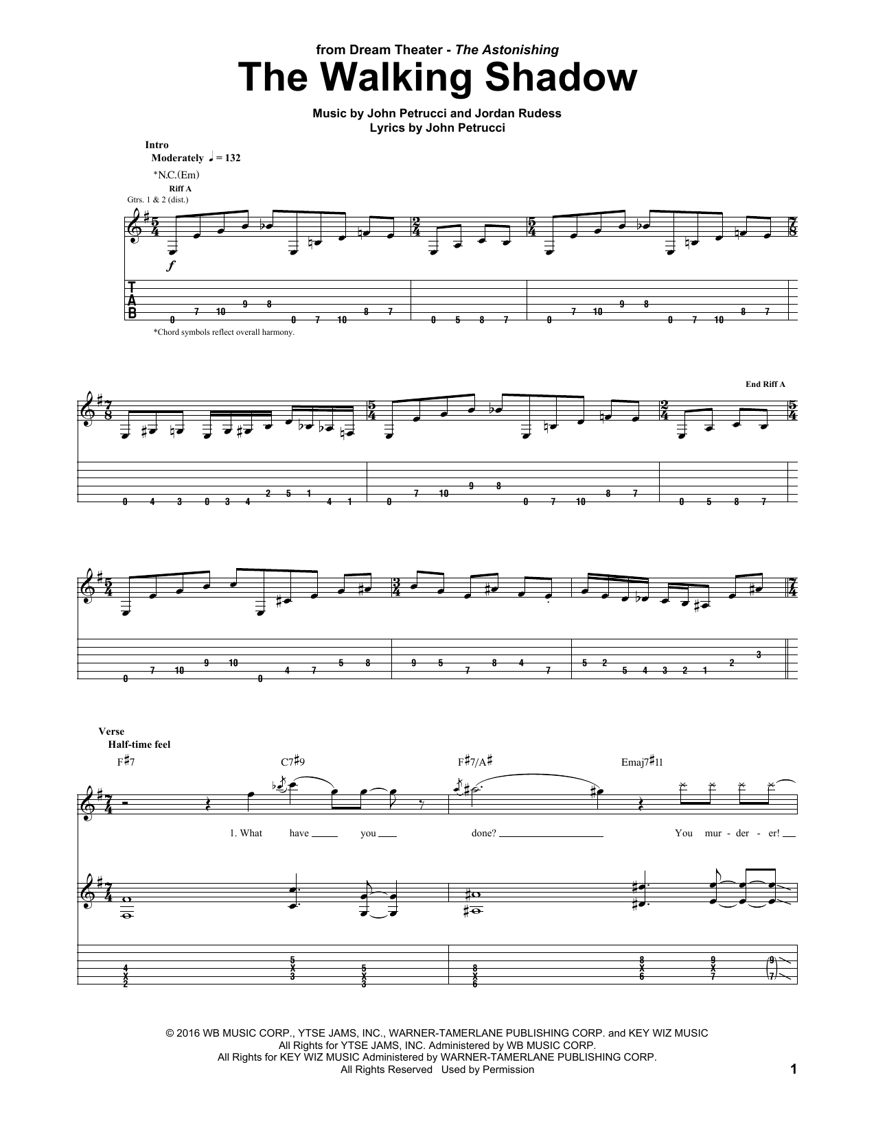Product gallery: Page 1 of 1 The Walking Shadow, Dream Theater