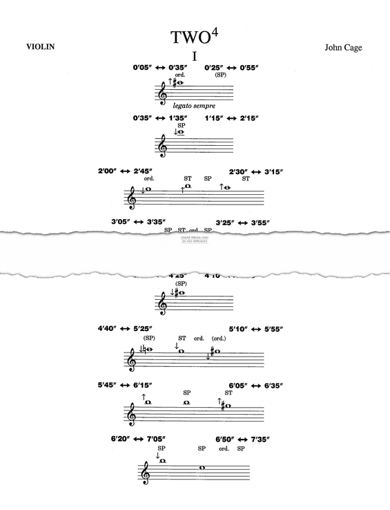 gallery: Two4, John Cage
