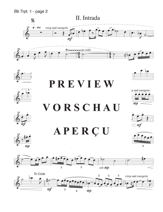 gallery: Prelude and Intrada , , (4 Trompeten in B oder Ensemble)