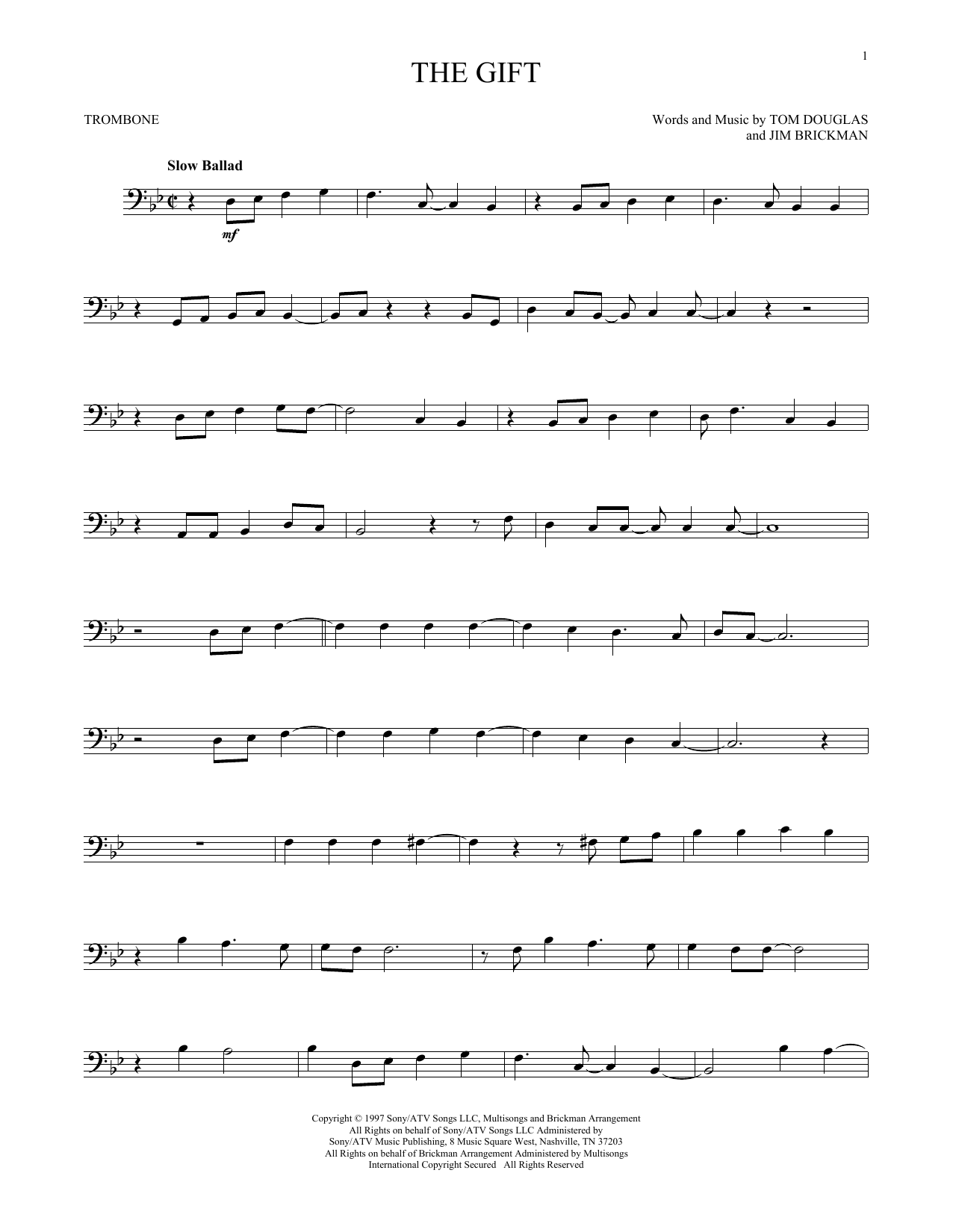 Product gallery: Page 1 of 1 The Gift, Jim Brickman