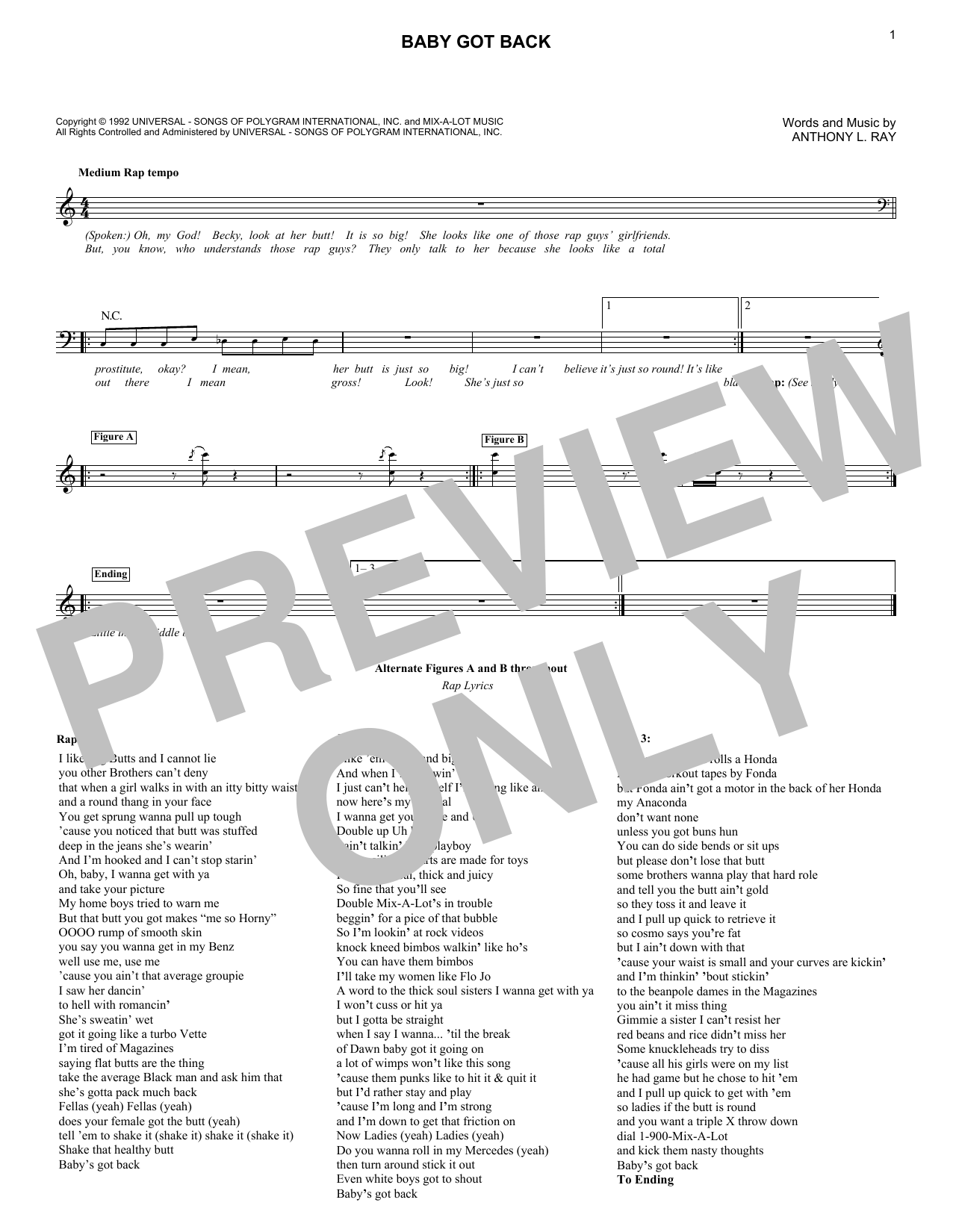 Produktbild zu: Baby Got Back
